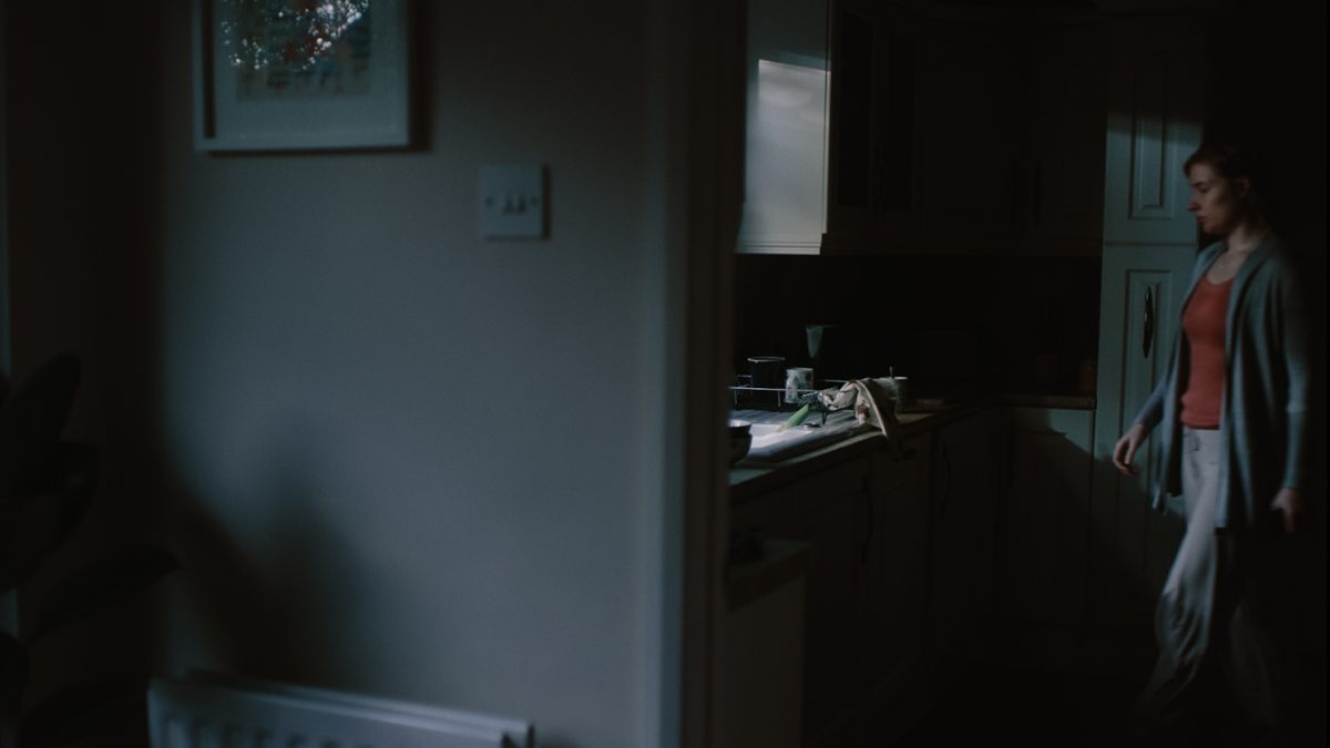 Womens Aid - a women in a dark kitchen